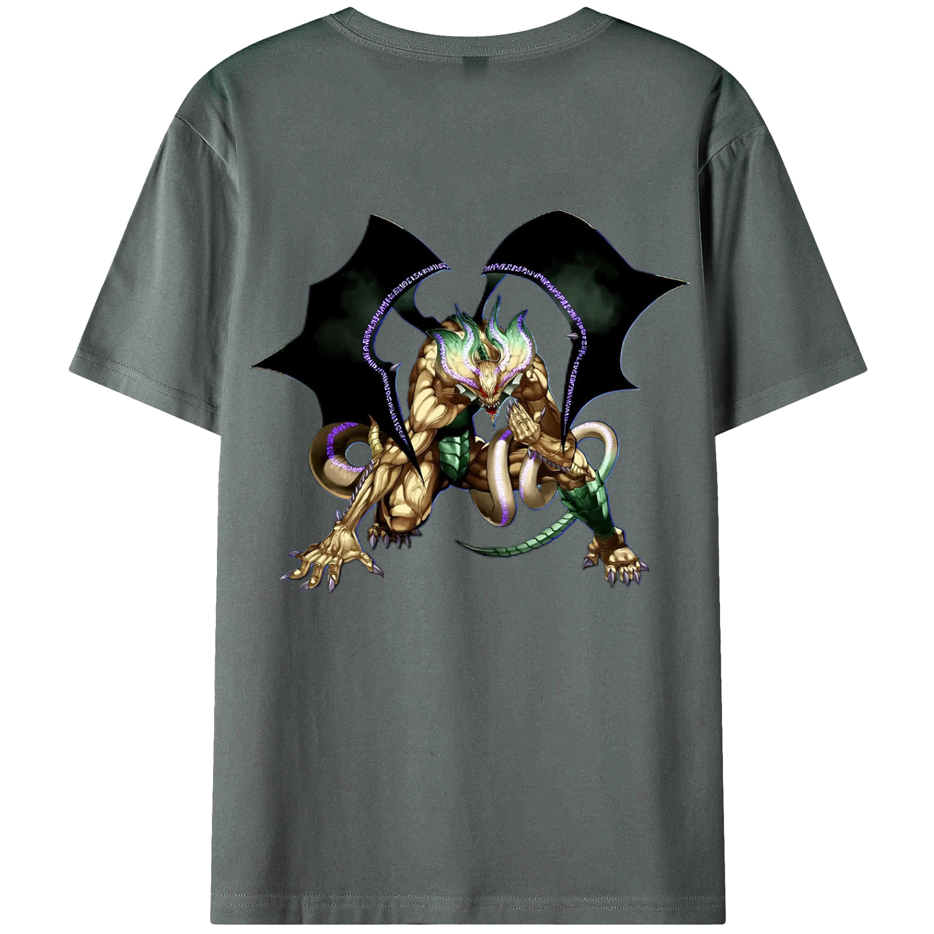 （画像用） 遊☆戯☆王 Yu-Gi-Oh! 綿100％ メンズ半袖Tシャツ（バックプリント） 通気性